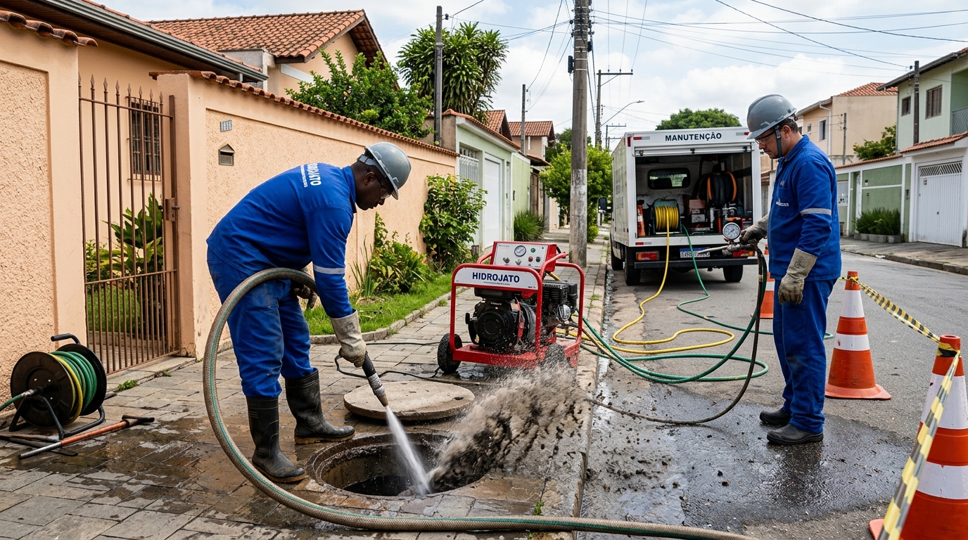 Hidrojateamento residencial em Guarulhos-SP